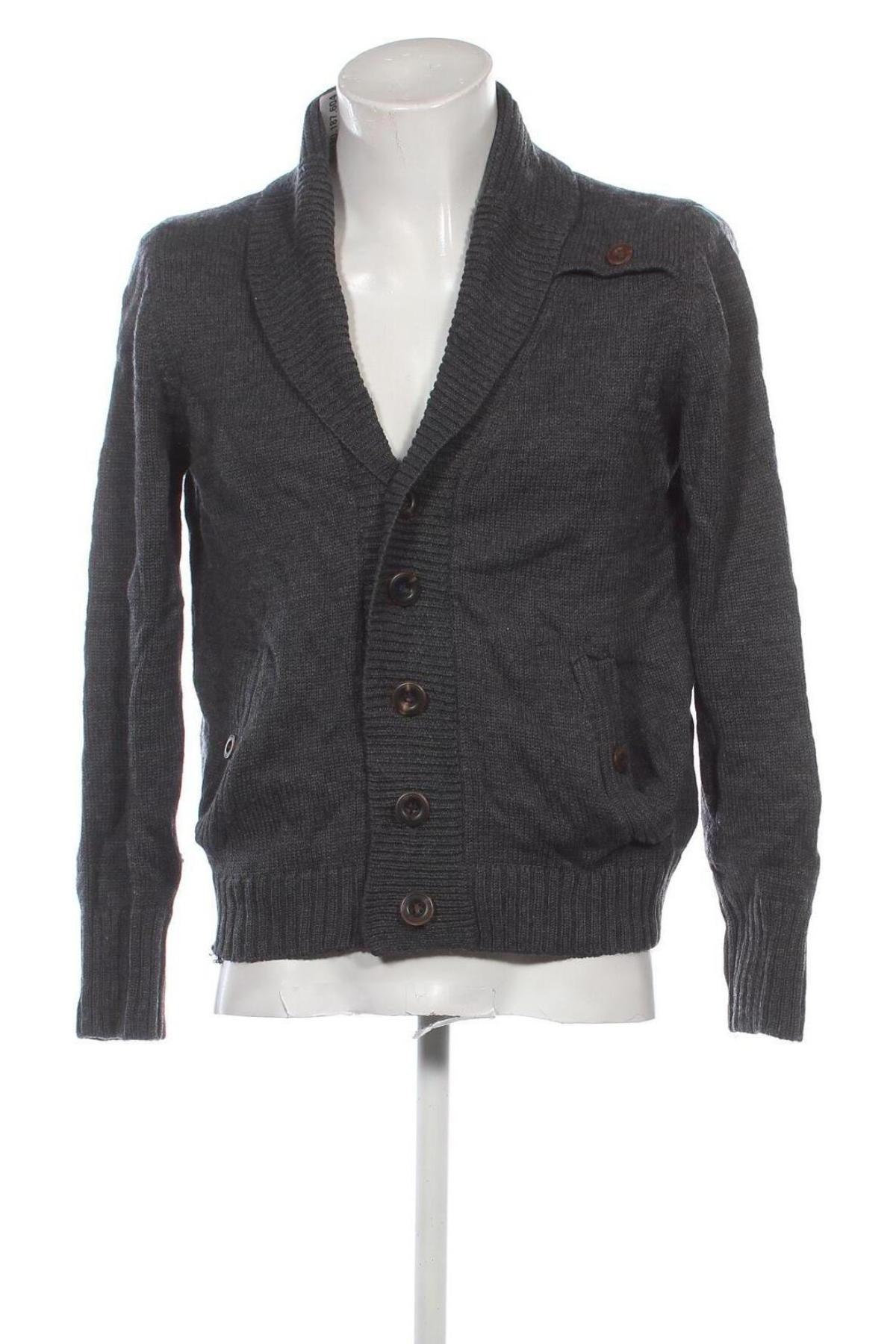 Herren Strickjacke Johnny Love, Größe M, Farbe Grau, Preis € 27,99