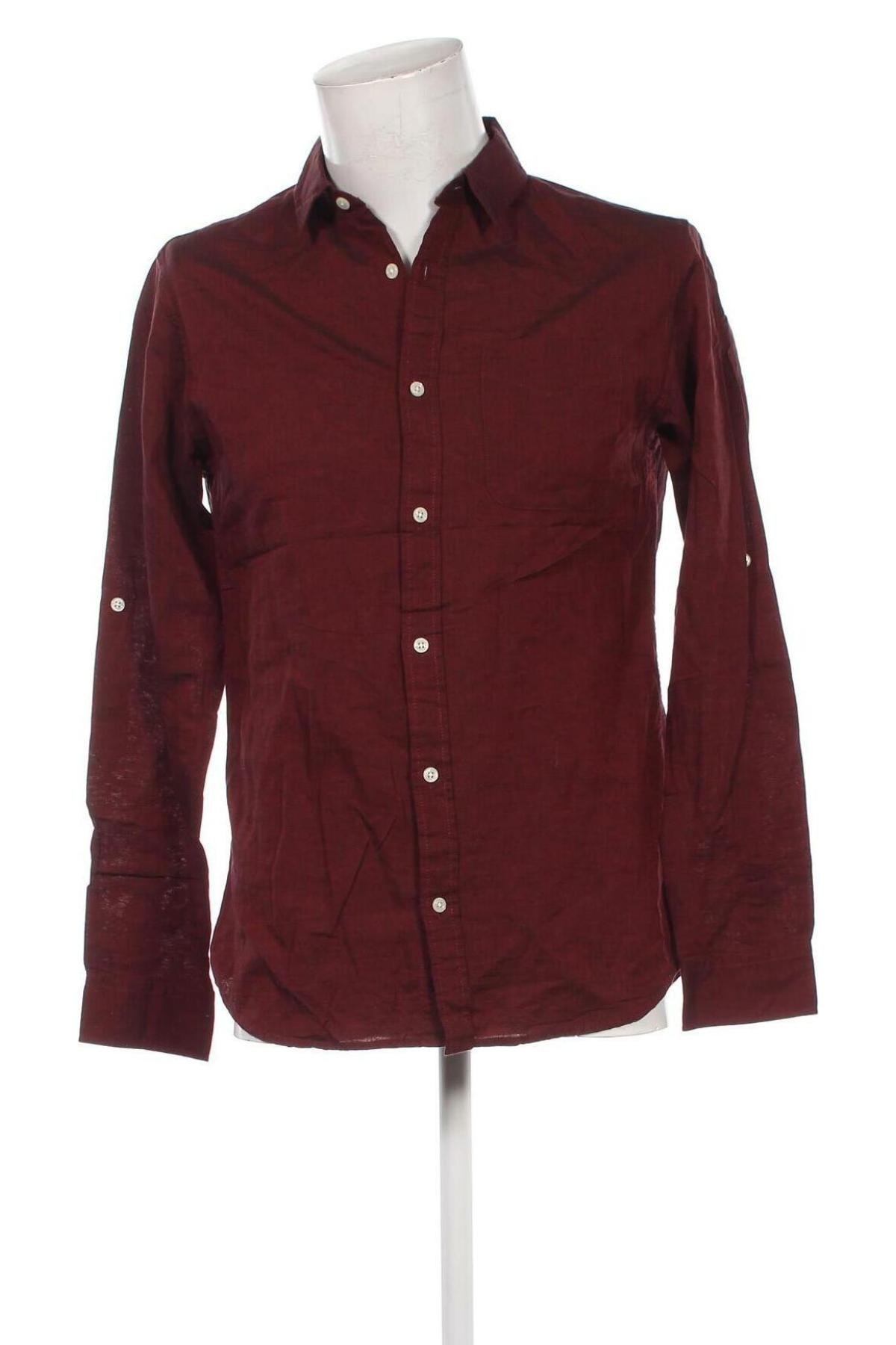 Herrenhemd Jack & Jones, Größe M, Farbe Rot, Preis 10,99 €