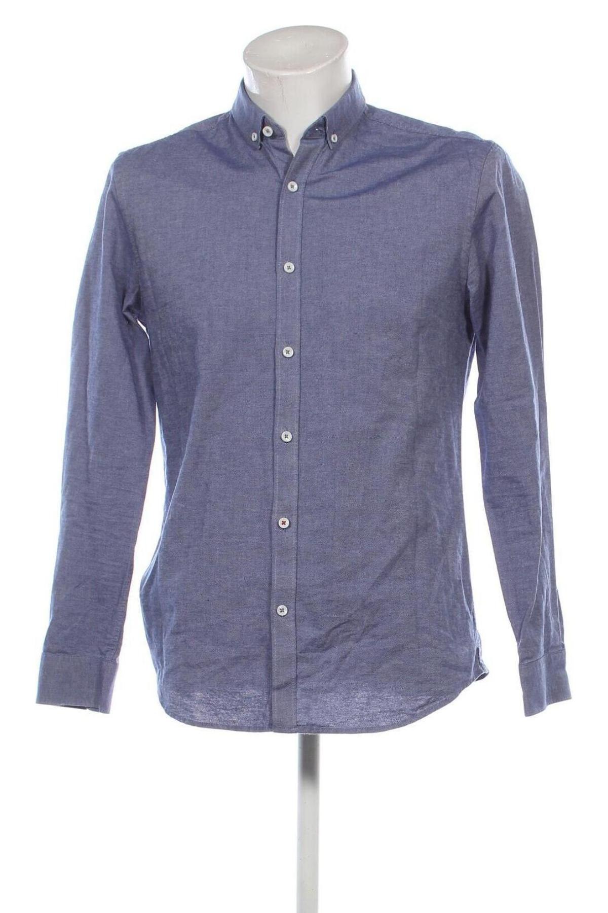 Herrenhemd Zara Man, Größe S, Farbe Blau, Preis 10,99 €