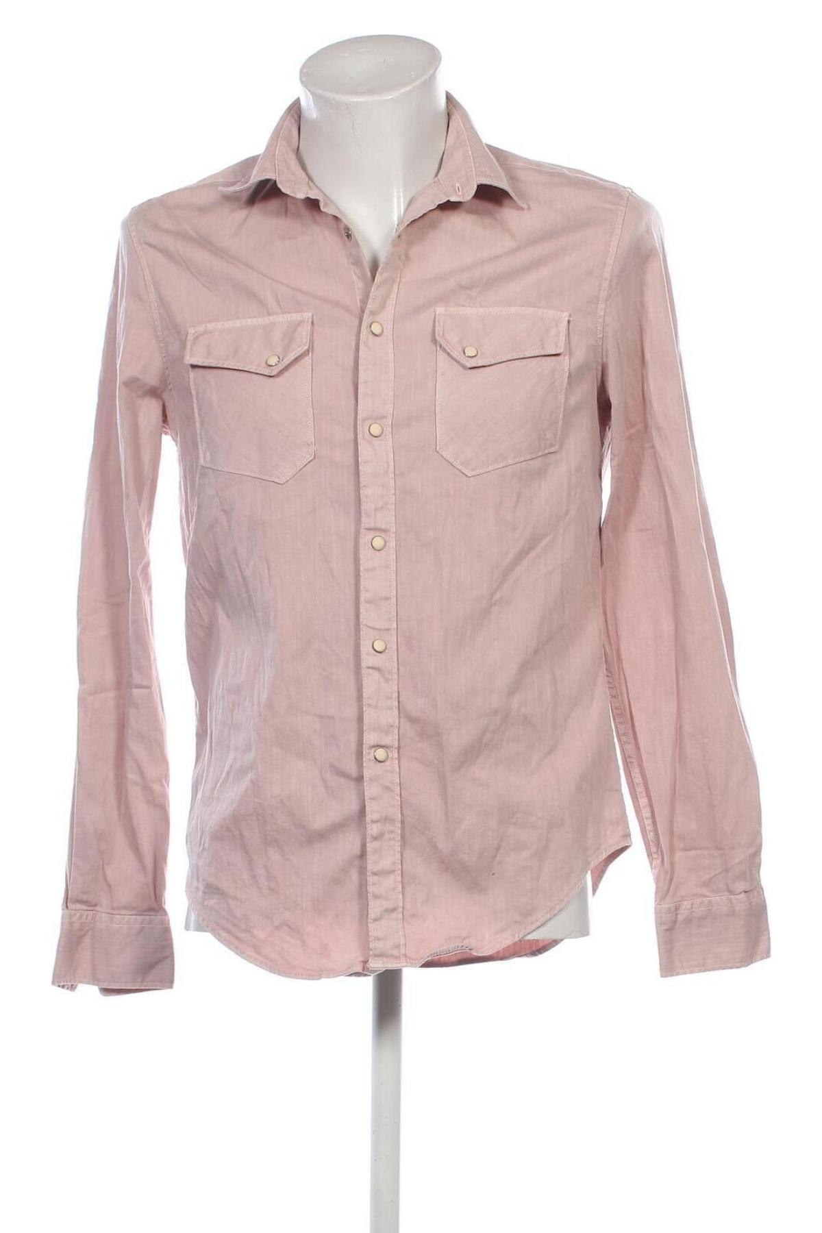 Herrenhemd Zara Man, Größe M, Farbe Rosa, Preis 17,44 €