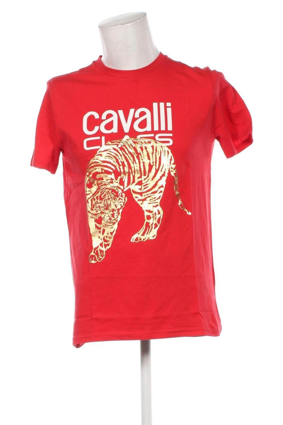 Pánske tričko  Cavalli Class, Veľkosť L, Farba Červená, Cena  67,82 €