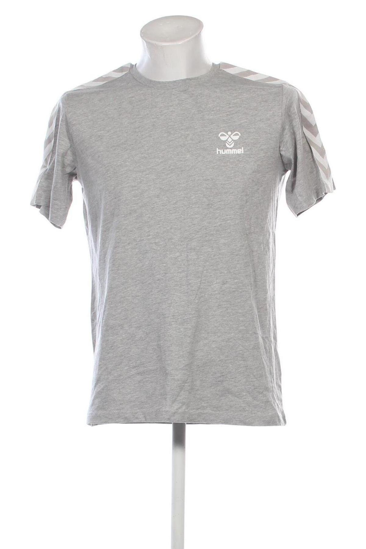 Ανδρικό t-shirt Hummel, Μέγεθος M, Χρώμα Γκρί, Τιμή 20,41 €