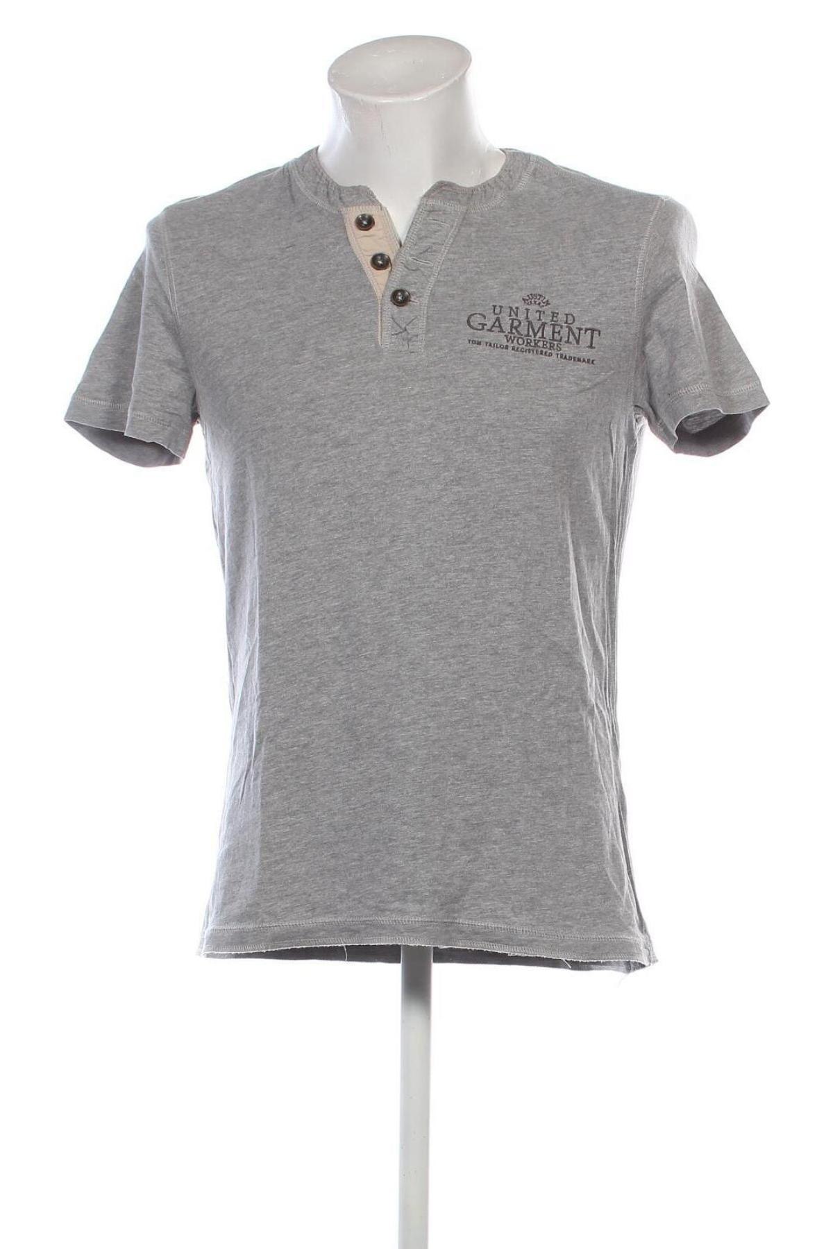 Herren T-Shirt Tom Tailor, Größe L, Farbe Grau, Preis 8,00 €