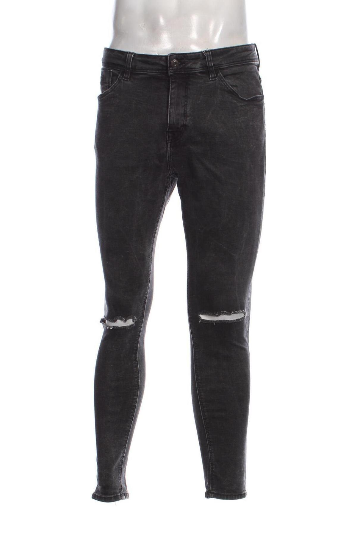 Herren Jeans Bershka, Größe L, Farbe Grau, Preis € 17,27