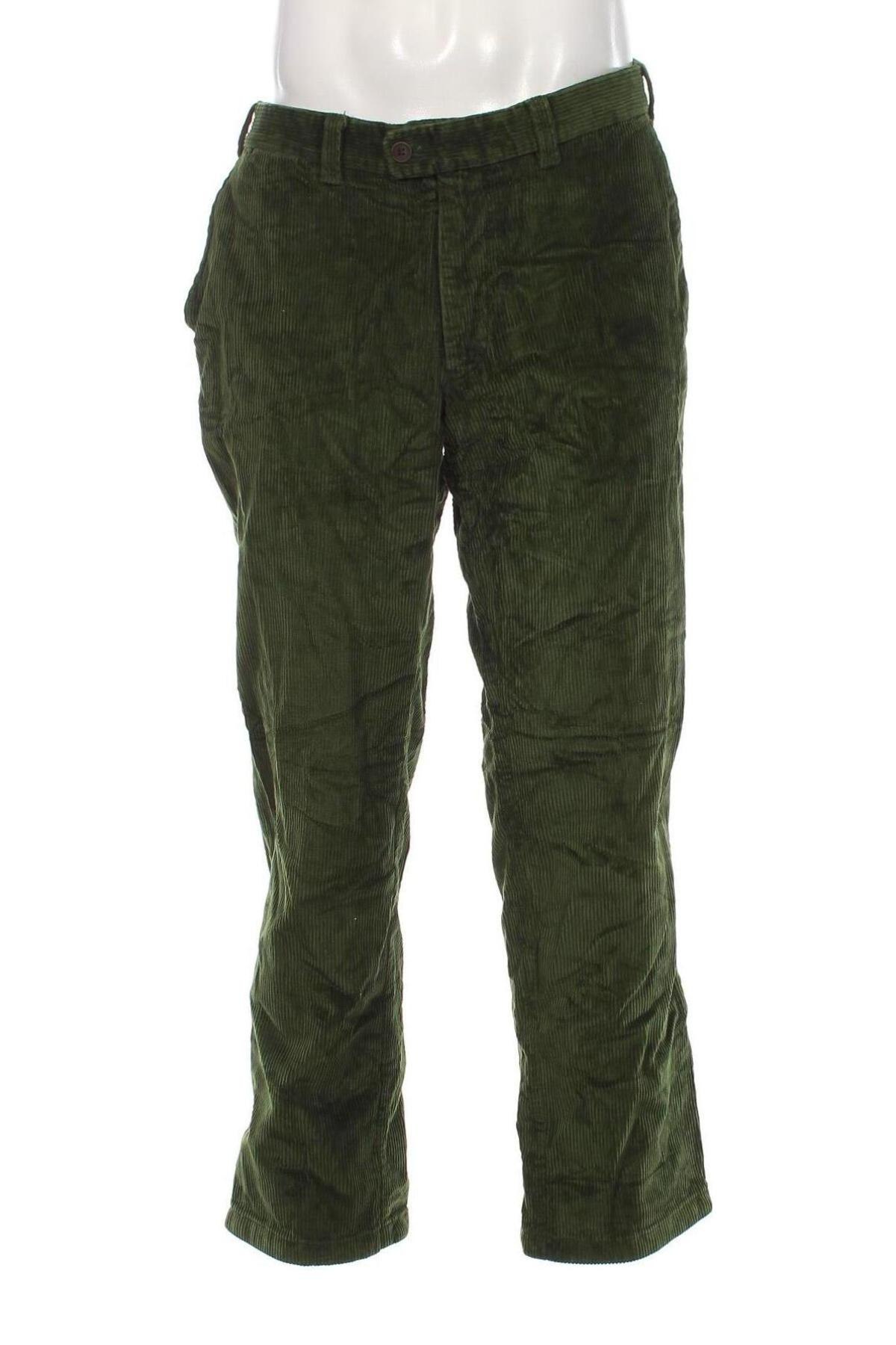 Pantaloni raiați de bărbați Brax, Mărime XL, Culoare Verde, Preț 142,99 Lei