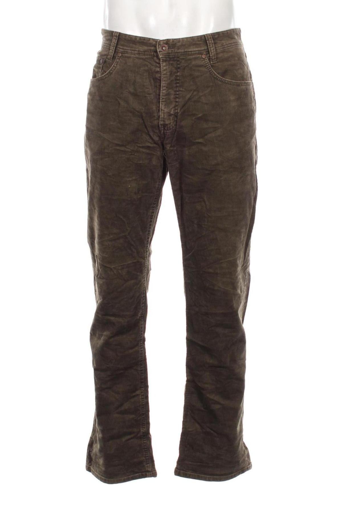 Pantaloni raiați de bărbați Mac, Mărime XL, Culoare Verde, Preț 156,99 Lei