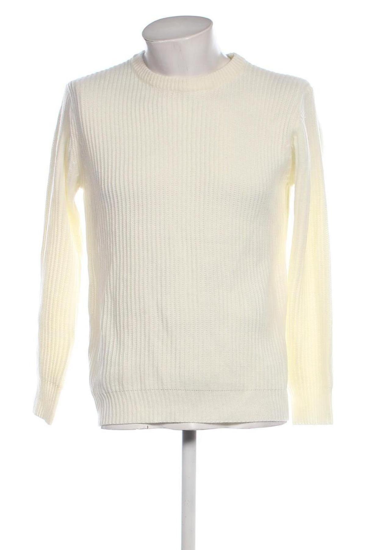 Herrenpullover, Größe M, Farbe Weiß, Preis 24,99 €