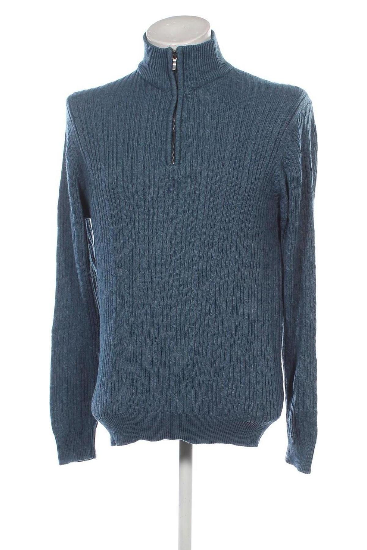 Herrenpullover Bison, Größe M, Farbe Blau, Preis € 33,99