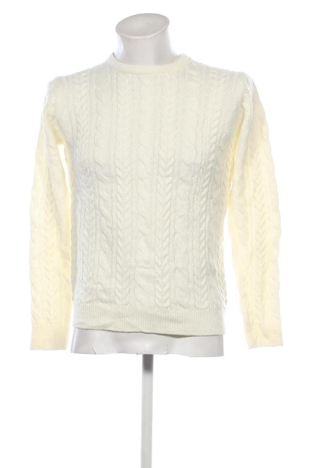 Męski sweter Cotton&silk, Rozmiar M, Kolor Biały, Cena 72,99 zł