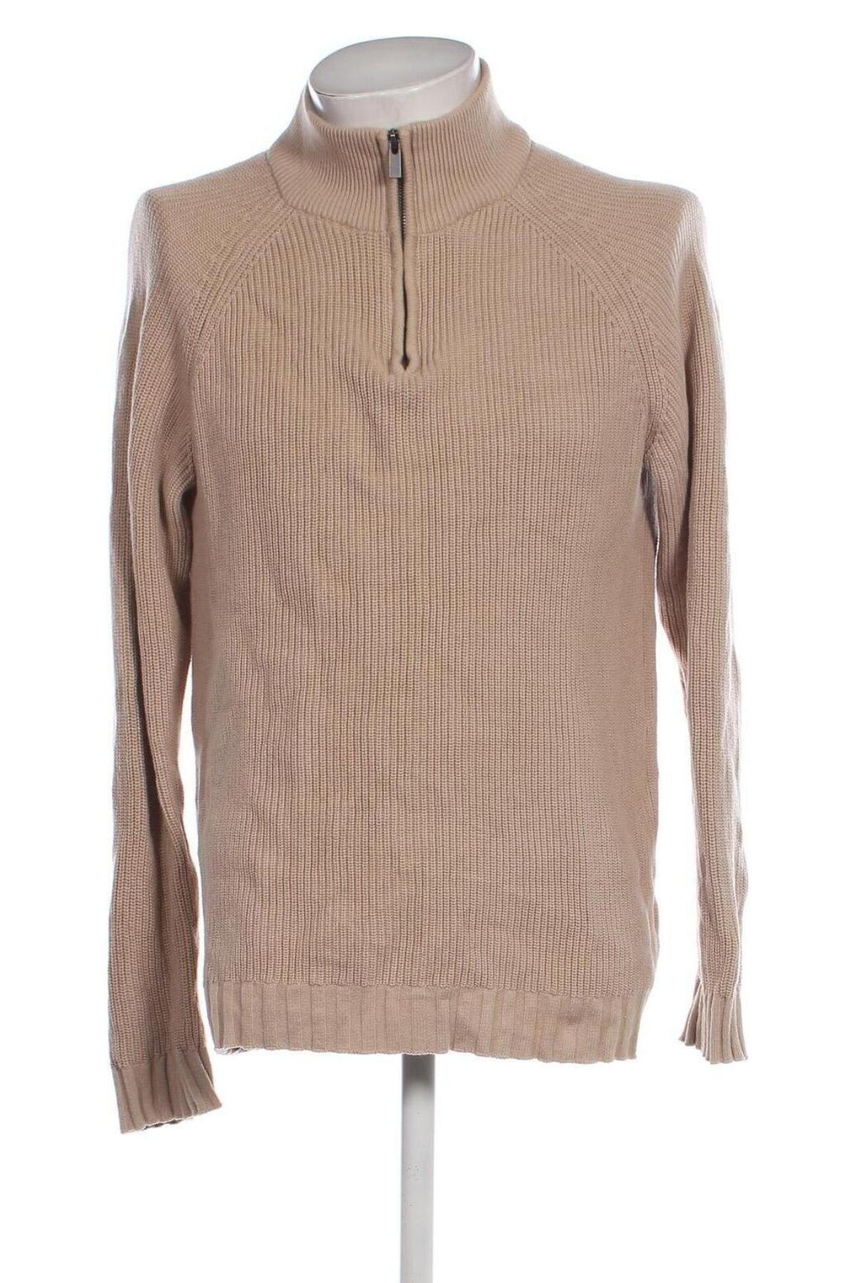 Herrenpullover Dressmann, Größe L, Farbe Beige, Preis € 22,49