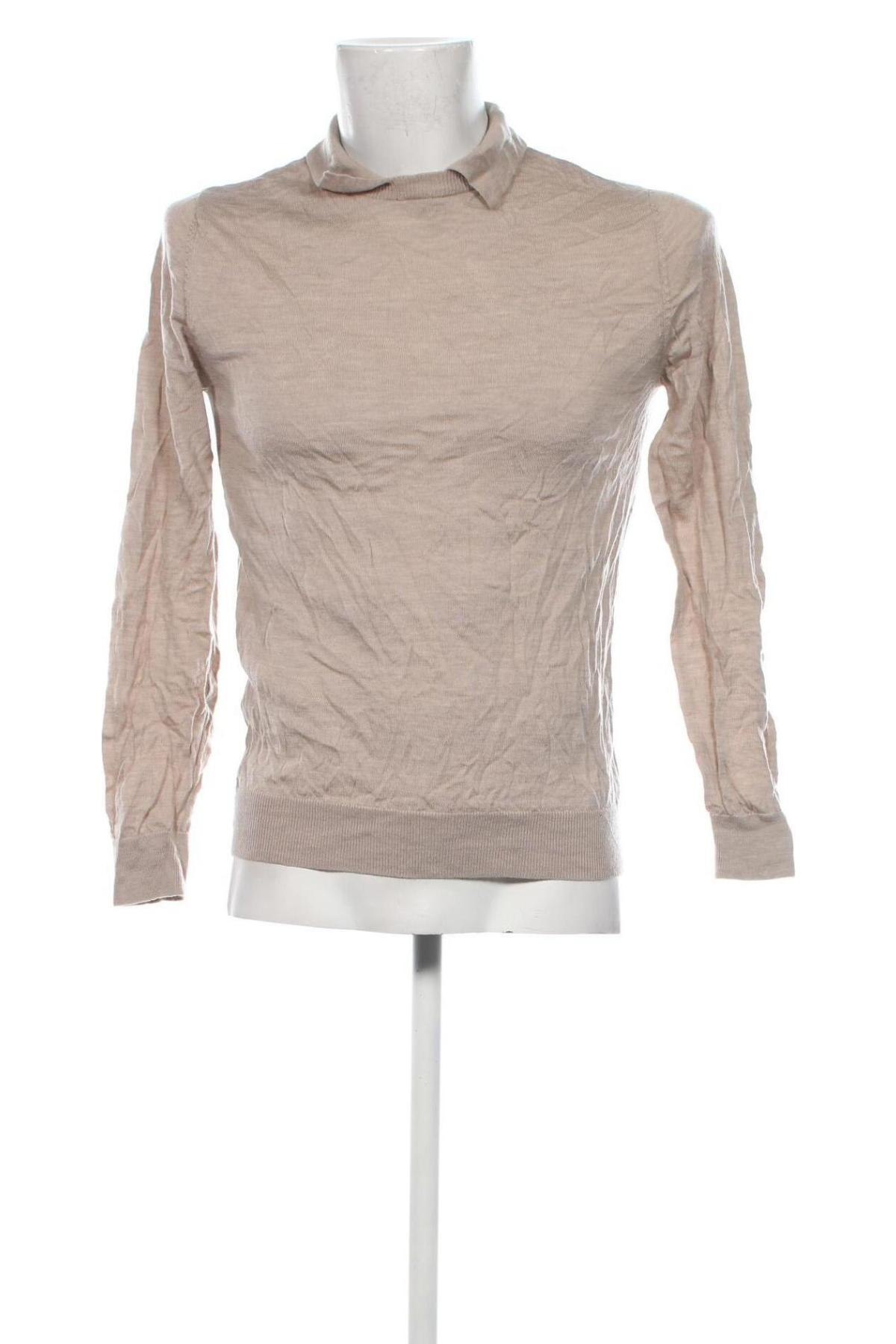 Herrenpullover Dressmann, Größe S, Farbe Beige, Preis 20,49 €