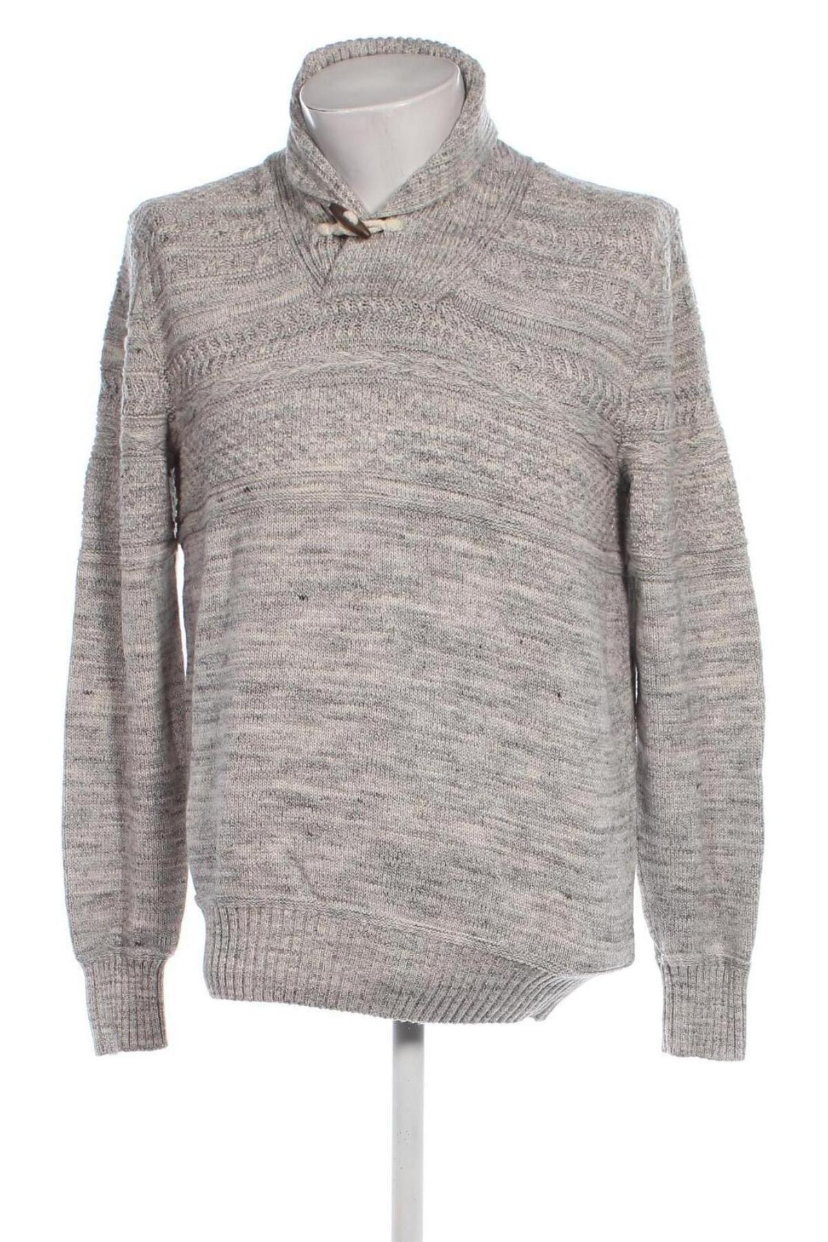 Męski sweter H&M, Rozmiar L, Kolor Szary, Cena 80,46 zł