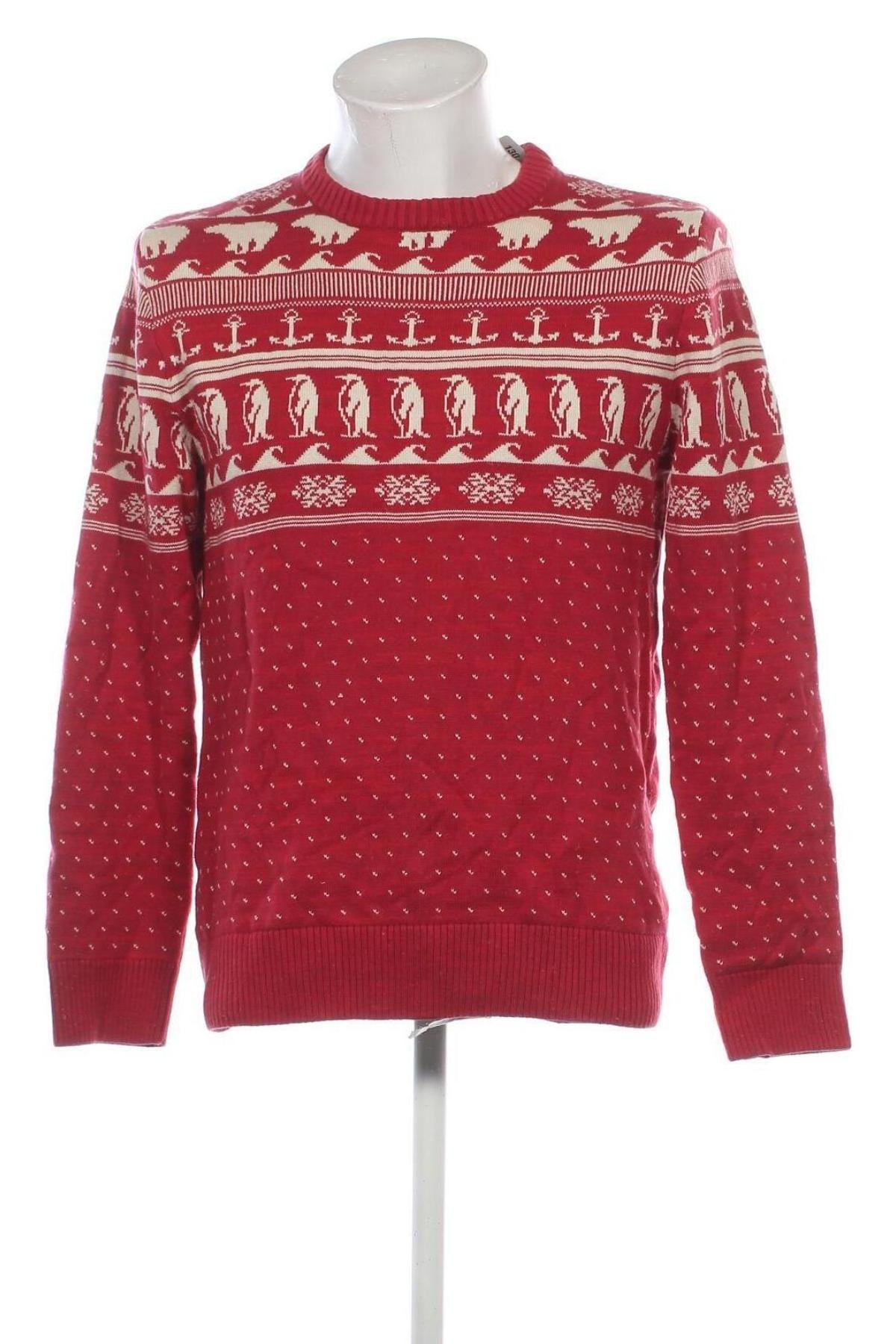 Herrenpullover H&M L.O.G.G., Größe M, Farbe Rot, Preis € 16,49