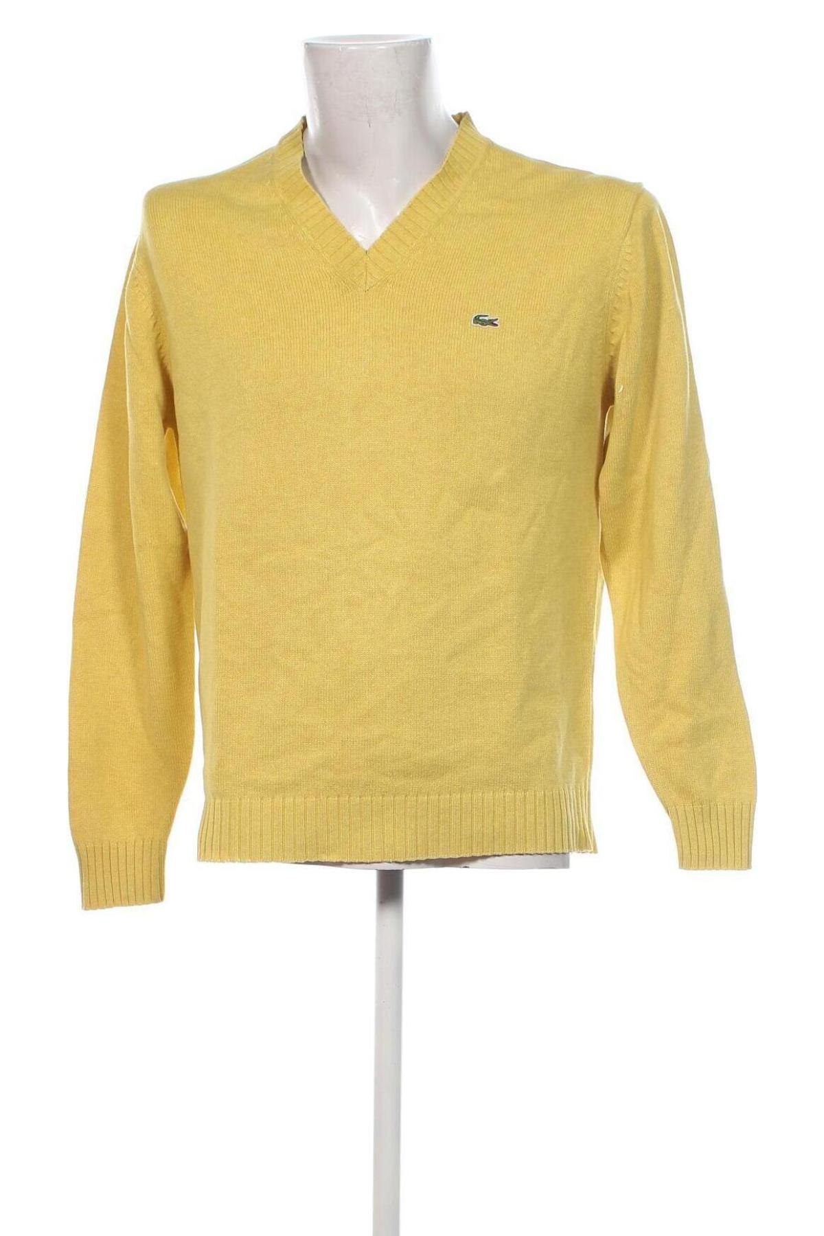 Herrenpullover Lacoste, Größe S, Farbe Gelb, Preis 71,99 €