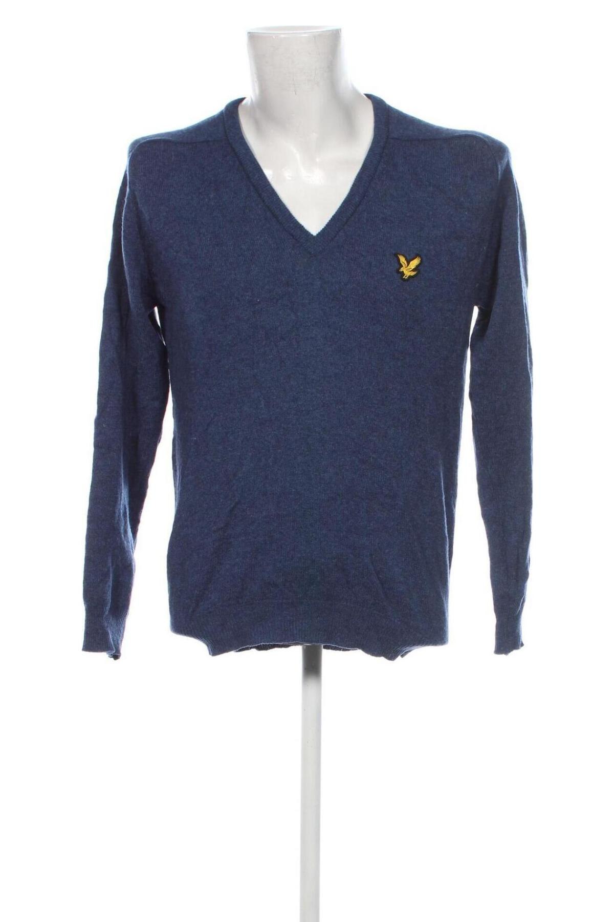 Ανδρικό πουλόβερ Lyle & Scott, Μέγεθος L, Χρώμα Μπλέ, Τιμή 23,99 €