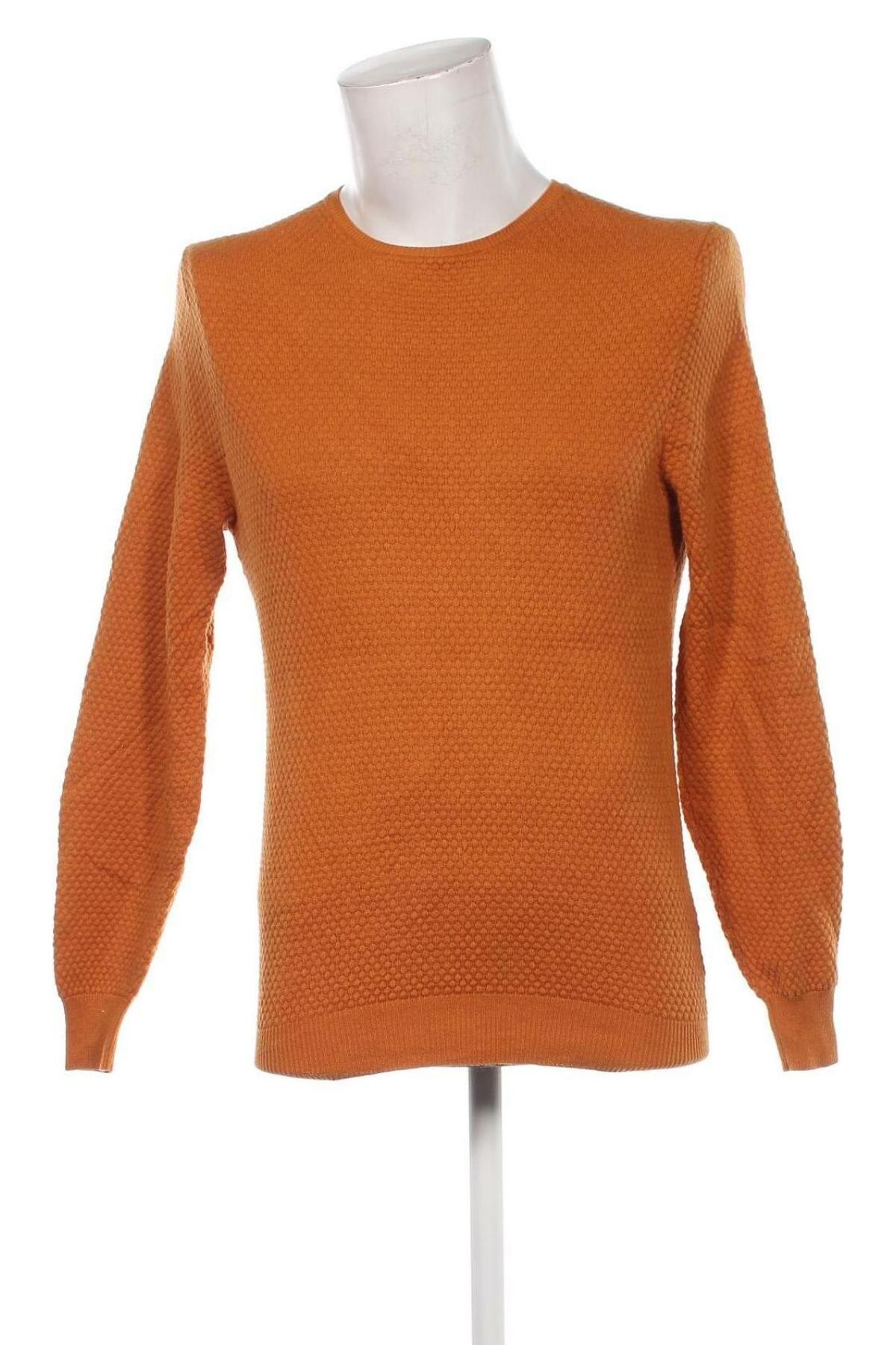 Męski sweter Massimo Dutti, Rozmiar M, Kolor Pomarańczowy, Cena 116,99 zł