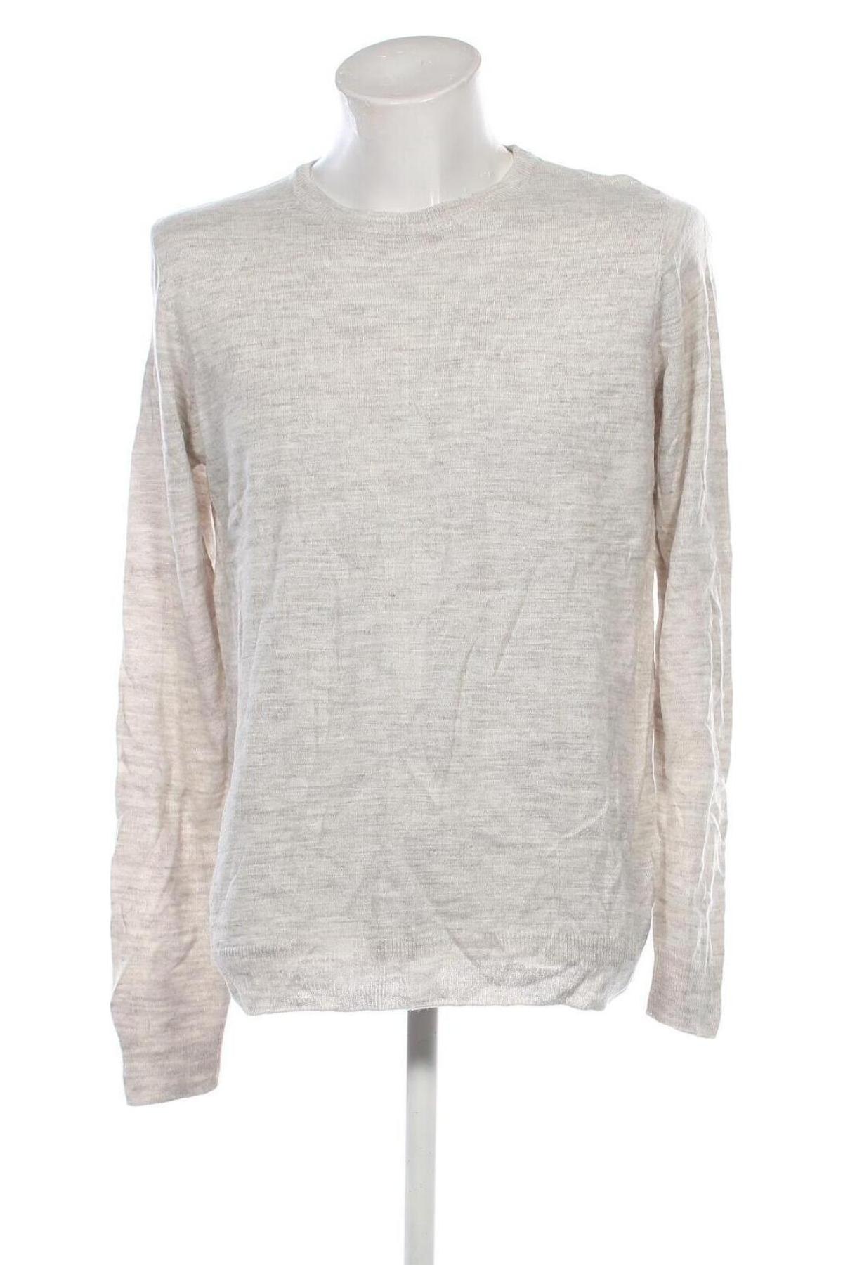 Herrenpullover Piazza Italia, Größe L, Farbe Beige, Preis 15,99 €