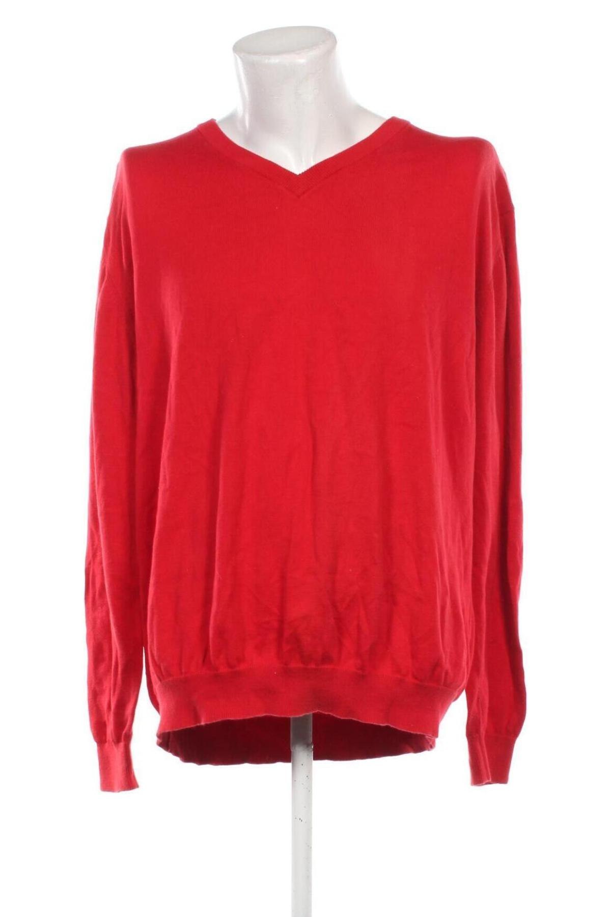 Herrenpullover Pima Cotton, Größe 4XL, Farbe Rot, Preis 24,99 €