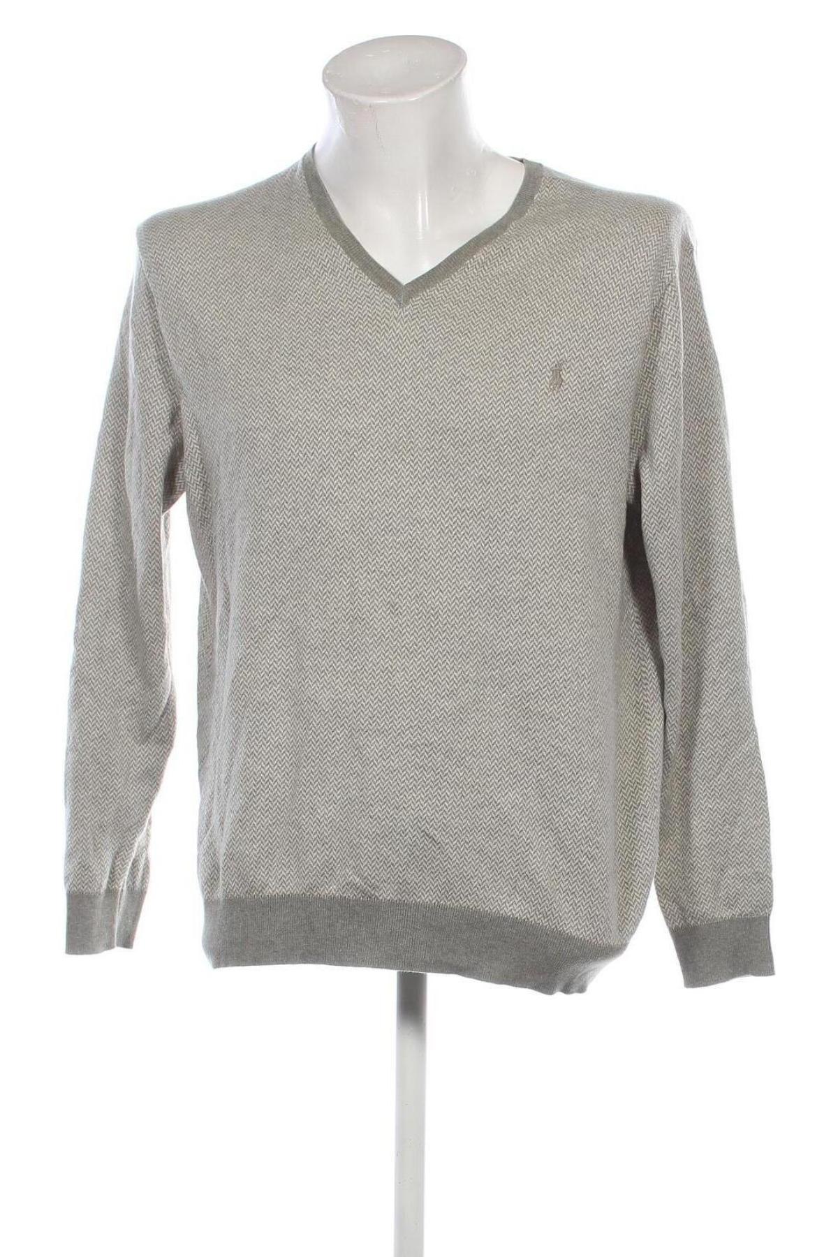 Herrenpullover Polo, Größe L, Farbe Grau, Preis 32,99 €