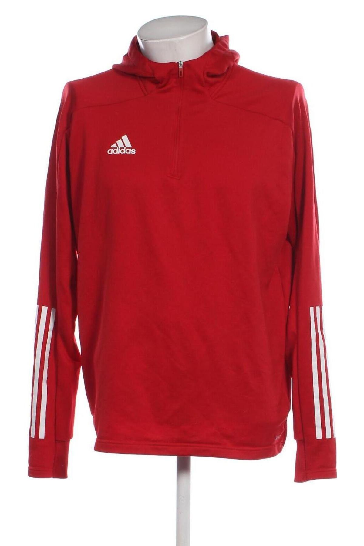 Ανδρικό φούτερ Adidas, Μέγεθος XL, Χρώμα Κόκκινο, Τιμή 34,49 €