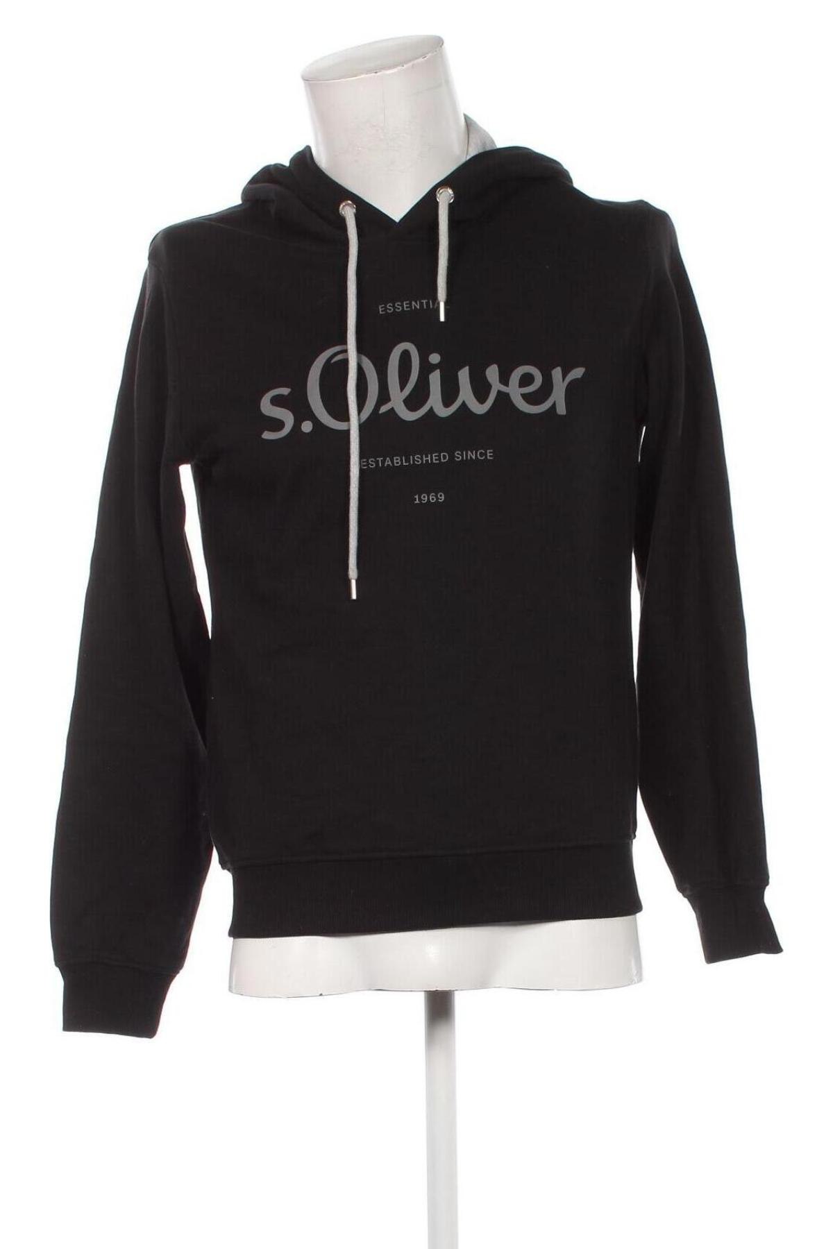 Herren Sweatshirt S.Oliver, Größe S, Farbe Schwarz, Preis 15,99 €