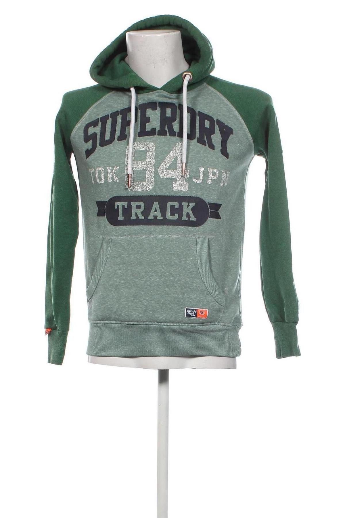 Мъжки суичър Superdry, Размер S, Цвят Зелен, Цена 47,49 лв.