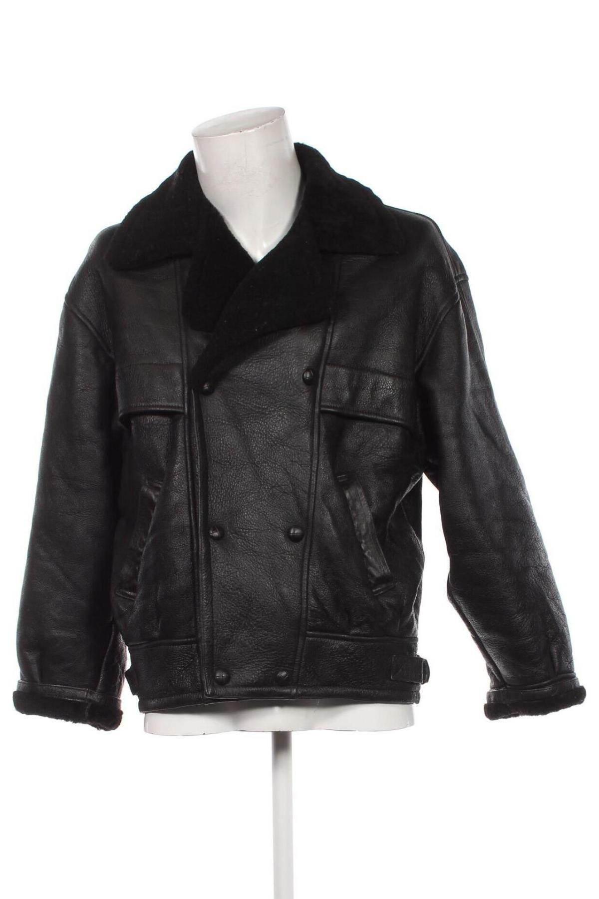 Herren Lederjacke, Größe M, Farbe Schwarz, Preis 74,99 €