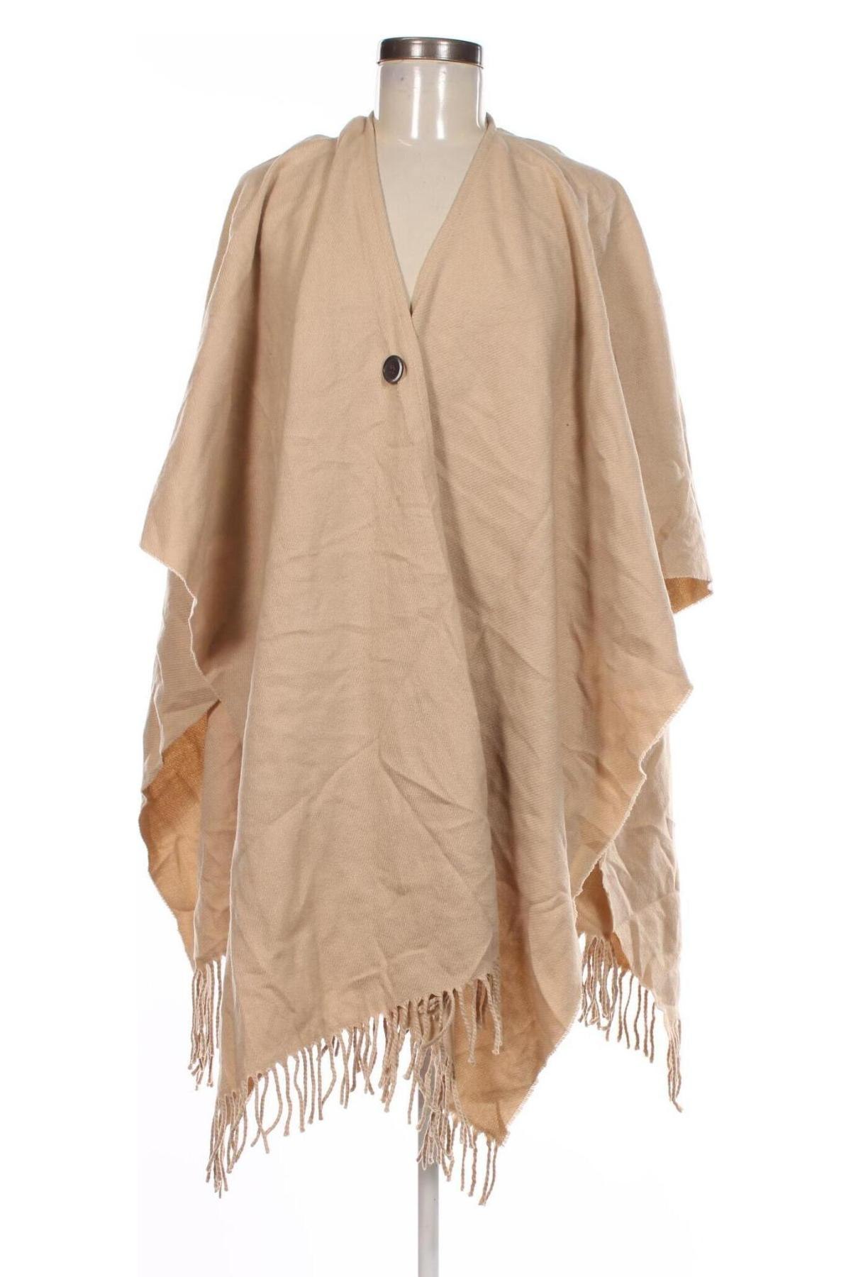 Poncho, Größe M, Farbe Beige, Preis 9,49 €