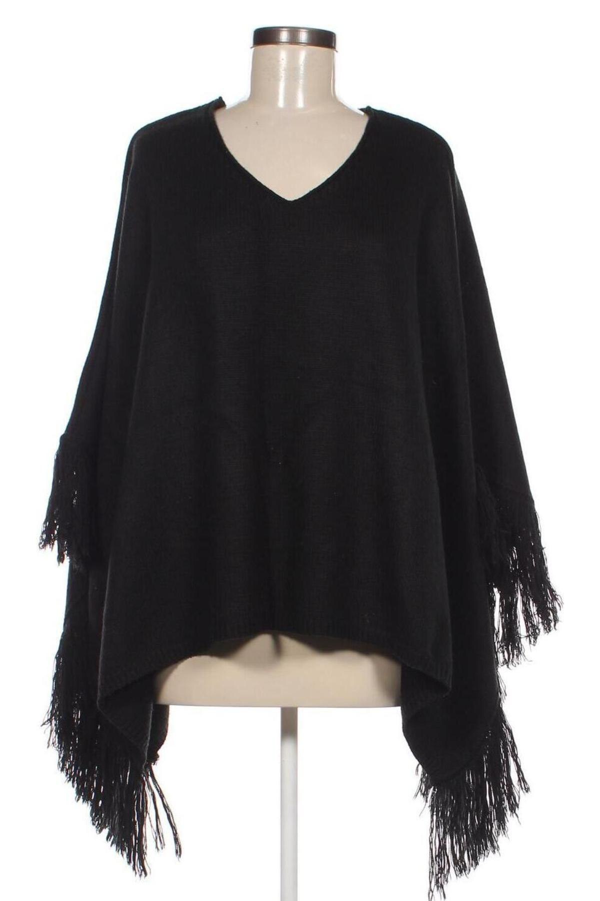 Poncho Accessorize, Mărime M, Culoare Negru, Preț 252,85 Lei