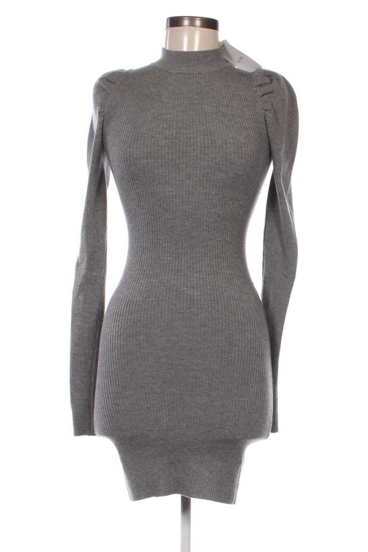 Kleid Bershka, Größe XS, Farbe Grau, Preis 21,49 €