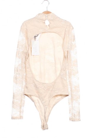 Damska bluzka-body NA-KD, Rozmiar S, Kolor Beżowy, Cena 46,99 zł