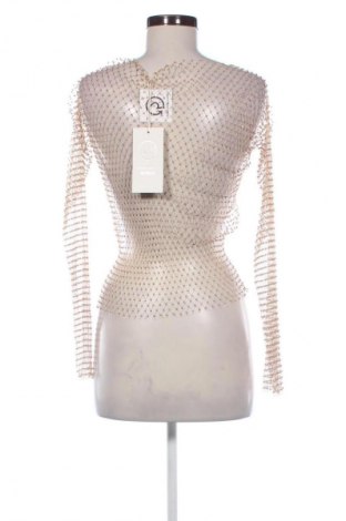 Bluzka damska Guido Maria Kretschmer, Rozmiar XS, Kolor Złocisty, Cena 175,28 zł