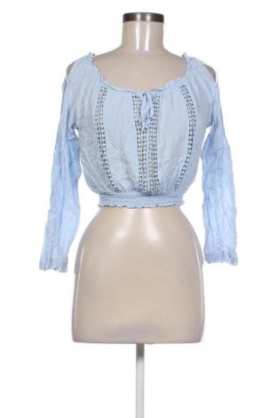 Дамска блуза H&M Divided, Размер XS, Цвят Син, Цена 19,00 лв.