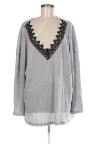 Дамска блуза SHEIN, Размер 4XL, Цвят Сив, Цена 13,99 лв.
