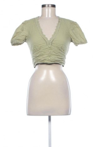 Γυναικεία μπλούζα Stradivarius, Μέγεθος M, Χρώμα Πράσινο, Τιμή 9,72 €