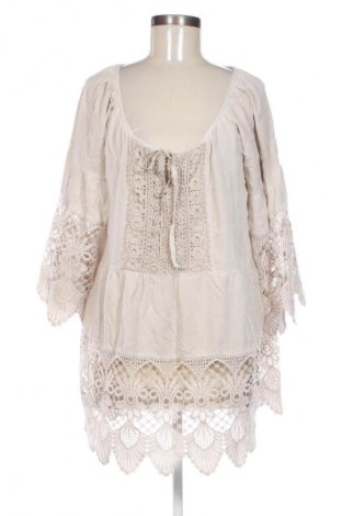 Дамска блуза Unbranded, Размер XXL, Цвят Бежов, Цена 19,04 лв.