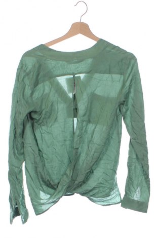 Γυναικεία μπλούζα Zara, Μέγεθος XS, Χρώμα Πράσινο, Τιμή 8,99 €