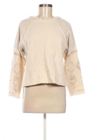 Дамска блуза Zara, Размер L, Цвят Бежов, Цена 27,37 лв.