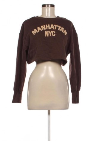 Дамска блуза Zara, Размер S, Цвят Кафяв, Цена 14,99 лв.