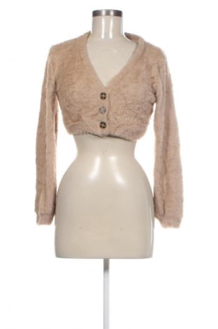 Cardigan de damă Bershka, Mărime L, Culoare Bej, Preț 50,99 Lei