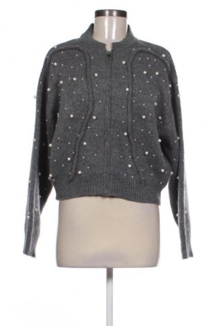 Damen Strickjacke Bisou Bisou, Größe M, Farbe Grau, Preis 20,99 €