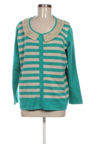 Γυναικεία ζακέτα Fiora Blue, Μέγεθος XL, Χρώμα Πολύχρωμο, Τιμή 23,52 €