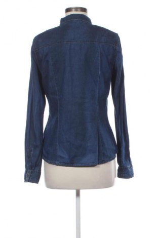 Дамска риза Bershka, Размер L, Цвят Син, Цена 31,30 лв.