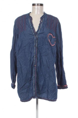 Damenbluse Janet & Joyce, Größe XXL, Farbe Blau, Preis 20,97 €