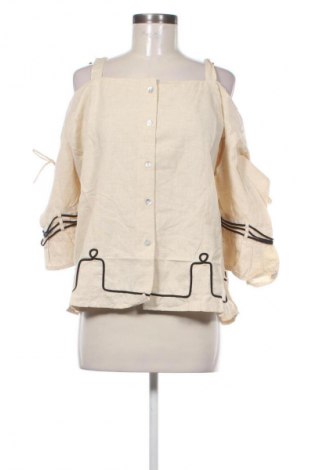 Damenbluse Leonardo Carbone, Größe 3XL, Farbe Beige, Preis € 39,46