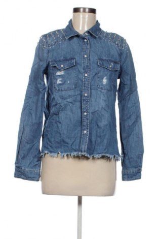 Γυναικείο πουκάμισο ONLY, Μέγεθος M, Χρώμα Μπλέ, Τιμή 7,99 €