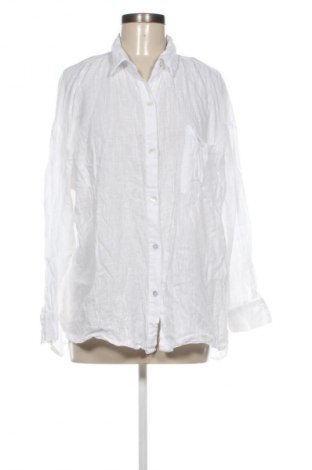 Дамска риза Pull&Bear, Размер M, Цвят Бял, Цена 10,99 лв.