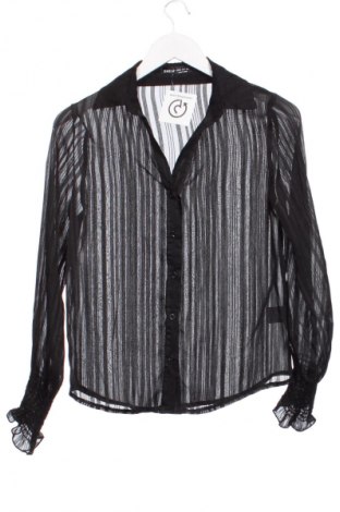 Γυναικείο πουκάμισο SHEIN, Μέγεθος XS, Χρώμα Μαύρο, Τιμή 13,00 €