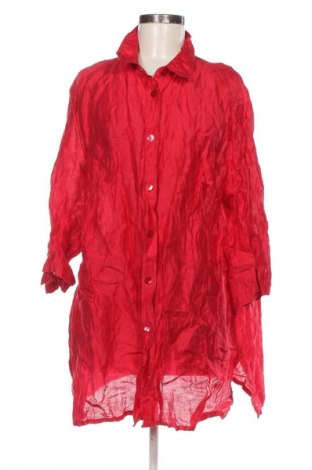 Γυναικείο πουκάμισο Ulla Popken, Μέγεθος XXL, Χρώμα Κόκκινο, Τιμή 20,99 €