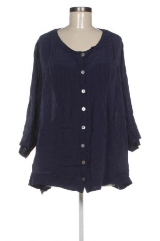 Дамска риза Unbranded, Размер 4XL, Цвят Син, Цена 24,99 лв.